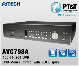 เครื่องบันทึก DVR รุ่น AVC756 สำหรับ 8 CH